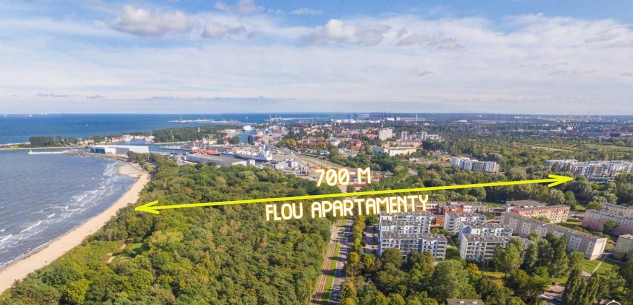 Wow Flou Przystan Letnica Apartamenty 700M Plaza Gdańsk Exteriör bild